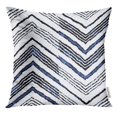 thumbnail image 1 of EREHome Blue Aged Abstract Distressed Variegated Striped Chevron Navy Brush Pillow Case 20x20 Inches Pillowcase, 1 of 1