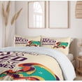 thumbnail image 6 of Ambesonne Saying Duvet Cover Sets, Loose Yourself into Rhythm, 2-King, Champagne Plum, 6 of 6