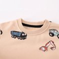 thumbnail image 4 of HWJAD Boy's Lightweight Sweatshirt Toddler Boys Cotton Long Sleeve Pullover Tops Kids Fall Winter Crewneck Shirt-Traffic Vehicle, 4 of 7