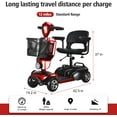 thumbnail image 7 of Movemagic 4 Wheel Electric Scooter with Seat,Electric Power Mobile Scooters for Seniors Adult with Lights Collapsible and Compact Duty Travel Scooter w/Basket and Cell Phone Holder, 7 of 7