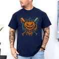 thumbnail image 3 of Pumpkin Halloween Baseball Ice Cream Drip Spooky Boys Youth T-Shirt, Multicolors, Size S-5XL, 3 of 5