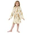 thumbnail image 6 of FORMRS Niños Bathrobe Unisex Hooded Robe Soft Plush Pajamas Sleepwear, Size 2-3T, Retro Rainbow, 6 of 7
