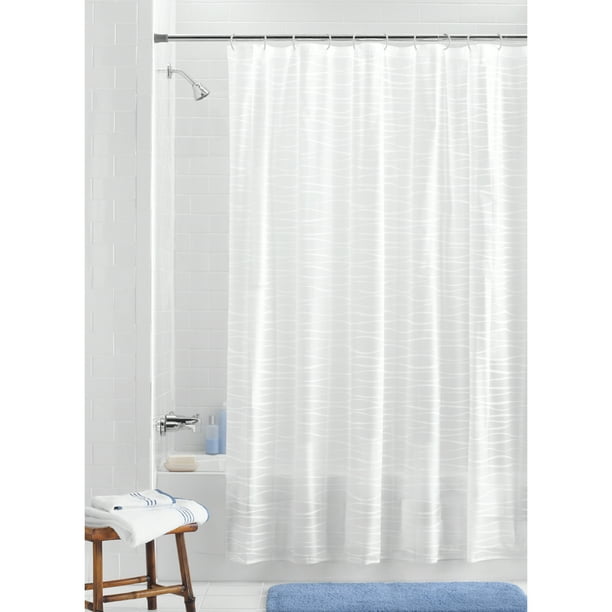 Mainstays 13Piece Oasis PEVA Shower Curtain with Hooks Set Walmart