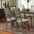 thumbnail image 3 of Cosmic Homes 7 Pcs Dining Table Set for 6 Grey | Modern Dining Chairs Set of 6 & Dining Room Table | Table a Manger, Chaise de Cuisine | Table and Chairs Set Kitchen | Grey Kitchen Table Set, 3 of 7