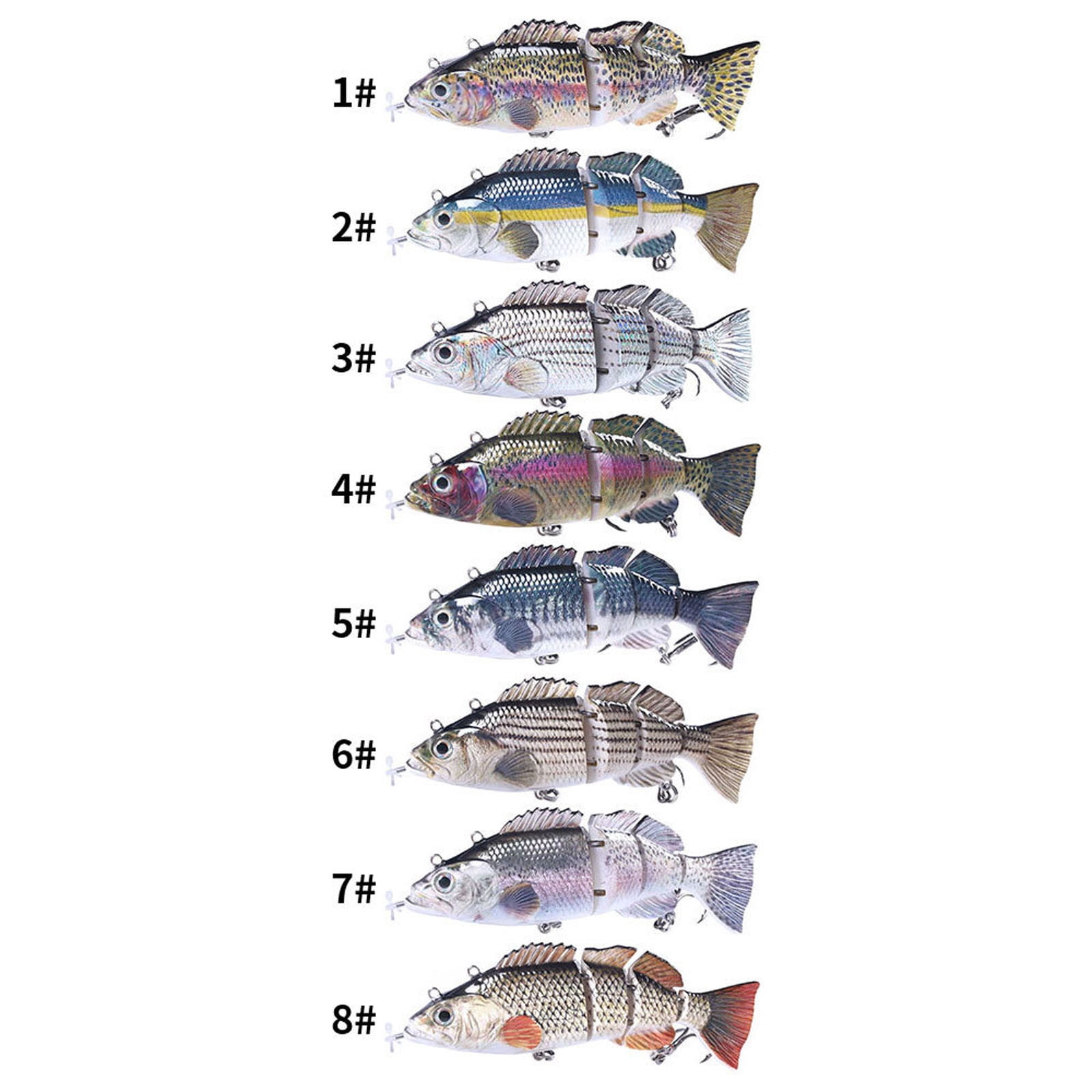 2025 Upgraded Robotic Fishing Lure - Self-Swimming Electric Bionic Swimbait with Multi-Jointed Design for Freshwater & Saltwater Fishing