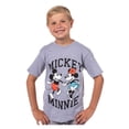 thumbnail image 6 of Disney Mickey Mouse Little Boys' Minnie And Mickey Holding Hands Heather Kids T-Shirt, 6 of 7