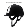 thumbnail image 4 of Naiovety Casco deportivo protector Cinturón ajustable Ala corta Durable Transpirable Casco ecuestre Montar Cuidado ecuestre y deportes Negro 62cm, 4 of 6