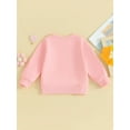 thumbnail image 4 of Rdhnmea Mommy and Me Valentines Outfits Letter Sweatshirt Long Sleeve Pullover, 4 of 9