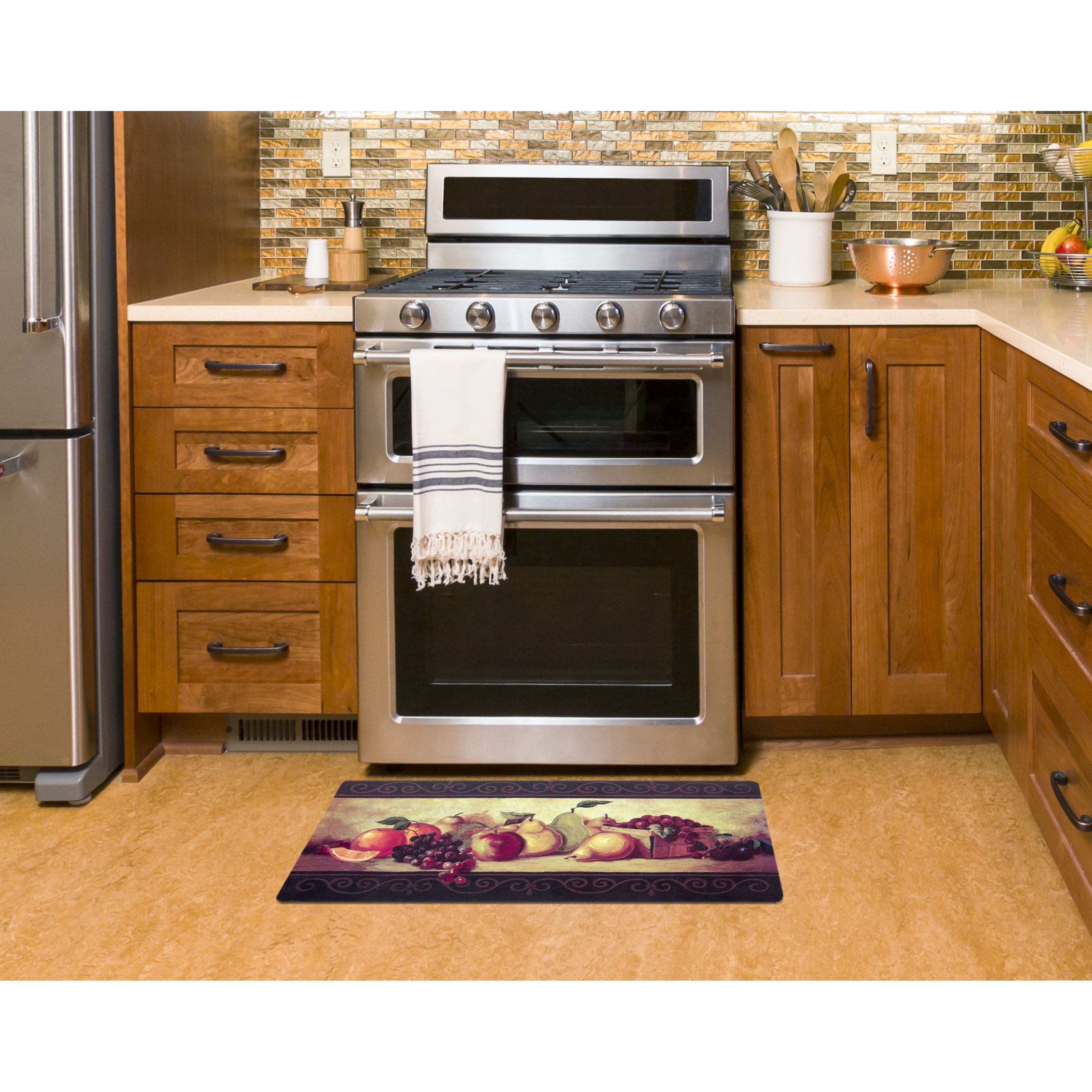 Apache Mills Cushion Comfort Gourmet Fruit Kitchen Mat 20 X 42