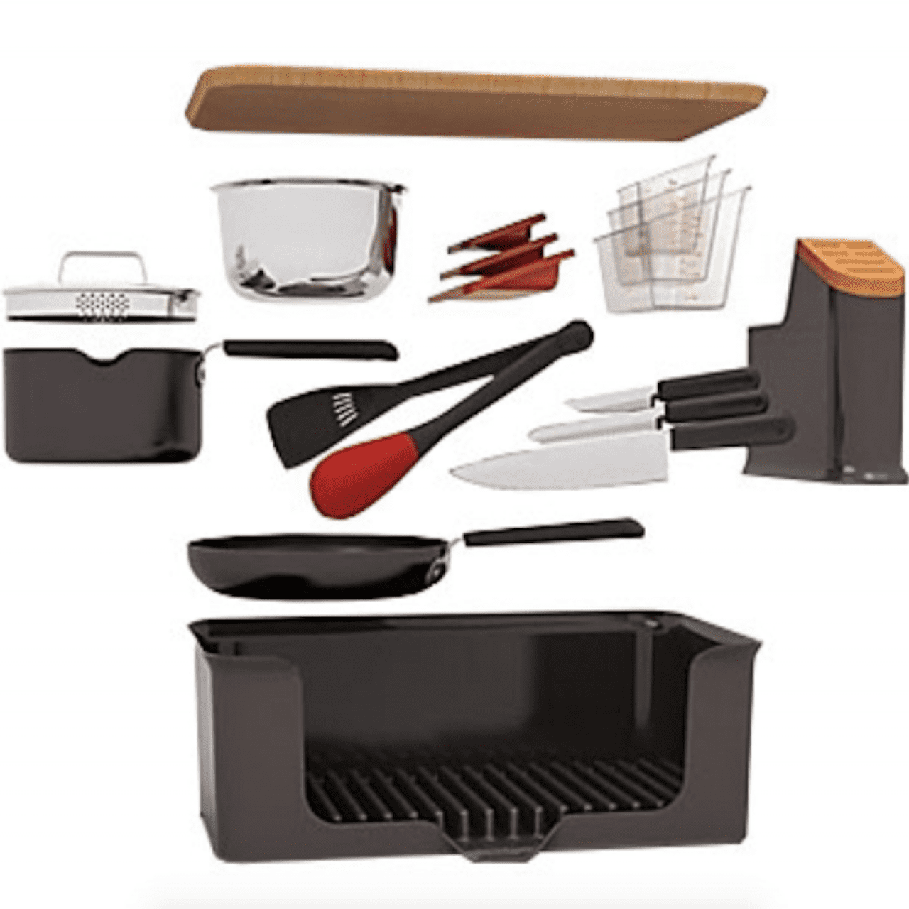 Kitchen in a Box 14Piece Cookware Set Black Walmart Canada