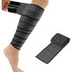 thumbnail image 1 of wonima11 Calf Splint Compression Wra Bandage Sleeve for Lower Leg Pain Relief, Shin Splint Guard Plus Size Extra Long, One Size Fit Most, black, X-Large, 1 of 1