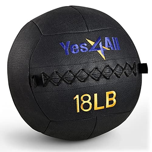 Balón medicinal blando Yes4All Wall Ball de 8,2 kg con pegatina Target