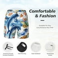thumbnail image 6 of Picia Marine Animals pattern Mens Swim Trunks with Compression Liner Stretch Beach Shorts Quick Dry with Zipper Pockets No-Chafing Board Shorts-X-Large, 6 of 9
