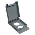 thumbnail image 1 of Thomas & Betts E98GDRN-CAR PVC Vertical Duplex Receptacle Box Cover, 1 of 1