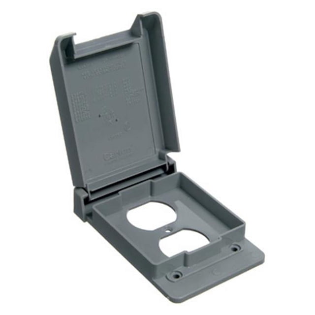 Thomas & Betts E98GDRN-CAR PVC Vertical Duplex Receptacle Box Cover