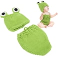 thumbnail image 3 of Conjunto de Pantalones y Gorro para Bebé, Trajes de Fotografía Suaves y Cómodos para bebés recién nacidos de 0 a 6 meses, 3 of 7