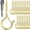 Gold-48 Pcs, variant on 48 Q-hanger Hooks Screw For Outdoor String Lights Safety Buckle Design Cup Eye Hook Hanging Christmas Plants Mounted On Wall Ceiling Include 1 Wing Nut Driver
