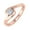 Pink, variant on 10K Rose Gold Channel Set Solitaire Diamond Engagement Ring Band (0.18 Carat) (Ring Size 4)
