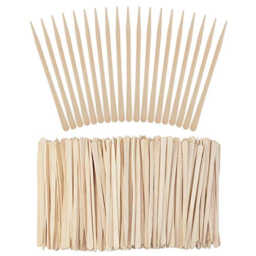 1000 Pieces Small Wax Sticks Wood Waxing Spatulas Applicator Sticks