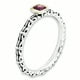 Sterling Silver & 14k Stackable Expressions Checker-cut P. Tourmaline Bague Taille 8 – image 3 sur 3
