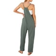 thumbnail image 5 of Fantaslook Jumpsuits for Women Casual Loose Rompers Sleeveless Spaghetti Strap Overalls Jumpers Harem Long Pants with Pockets, 5 of 9