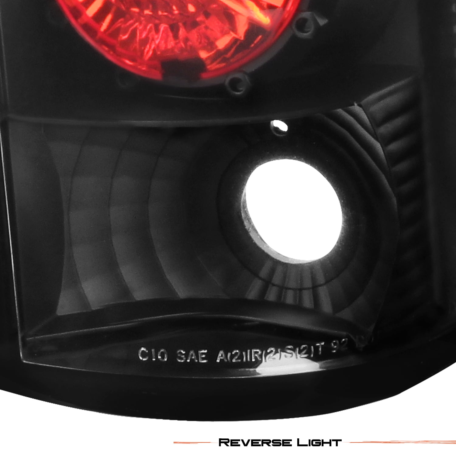 AKKON - For Chevy C/K C10 Tahoe GMC Jimmy Sierra Suburban Yukon Pickup Truck Black G2 Tail Lights Brake Lamps