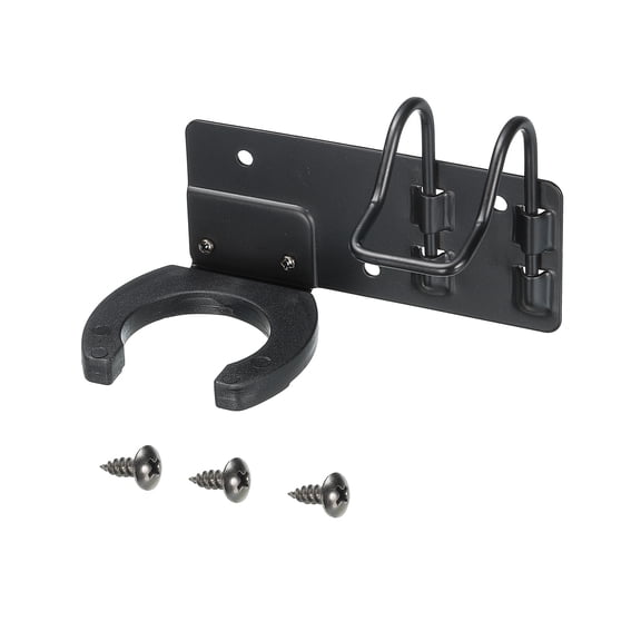 Uxcell Microphone Holders with Wire Rack Wall Mounted Mic Holder Microphone Hook Stands Brackets for Home Office Black