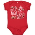 thumbnail image 3 of Inktastic Our First Mother's Day Pink Flowers Boys or Girls Baby Bodysuit, 3 of 5