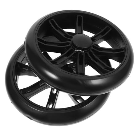 2 Pcs Folding Shopping Cart Wagon Wheels Shopping Cart Wheels Plastic Cart Wheels Replacement