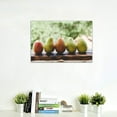 thumbnail image 2 of Kitchen Canvas Wall Art Pear Fruit Food Picture Dining Room Canvas Painting for Home Wall Decor, Pear Fruit Framed Artwork for Kitchen Restaurant Decoration Ready to Hang (12" Hx18 W), 2 of 6