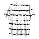 thumbnail image 4 of Fiudx Liquidación de Ofertas Flash Moda Mujer Casual Cuello Redondo Impresión Blusa Manga Corta Camiseta Verano Tops, 4 of 4