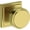 Lifetime Satin Brass, variant on Baldwin HDVASSSR044 Vashon Non-Turning One-Sided Dummy Door Knob - Brass