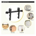 thumbnail image 4 of Barn Sliding Wood Door Hardware Set Steel Slide Rail Antique Track System Black Sliding Door Barn Track Hardware Rails Sliding ,Easy to Install, 4 of 6
