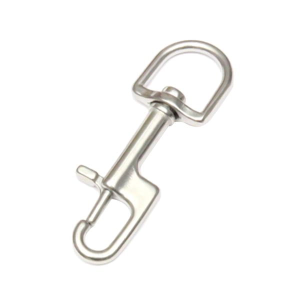 Mosquetón con perno de ojo giratorio, resistente, para cables de elevación y mascotas 10cm