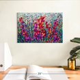 thumbnail image 3 of Elephant Stock The Breath Of Summer Wall Art - Horizontal Canvas Wall Art - Living Room Wall Decor - Abstract Canvas - Red And Pink Decor By Olena - 12" x 8", 3 of 8