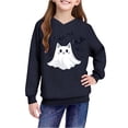 thumbnail image 5 of BLTIBY Halloween Sweatshirts Hoodies for Toddler Girl Boy Fall Winter Printed Long Sleeve Tops Comfy Pullover Blouse for Kids Navy 5-6 Years, 5 of 9