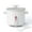 White, variant on Small Rice Cooker, 1.5 Quart Mini Non-Stick Coated Insert Food Steamer and Dishwasher-Safe Glass Lid and Pot, Red