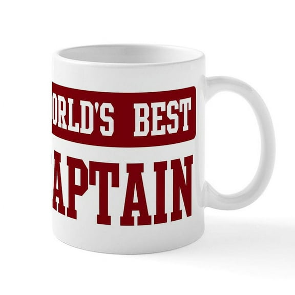 CafePress - Worlds Best Captain Mug - 11 oz Ceramic Mug - Novelty Coffee Tea Cup