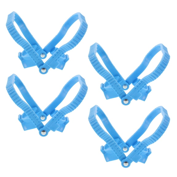 LEORX 4pcs Water Bottle Carrier Lightweight PP For Families To Easily Lift Gallon Water Jugs