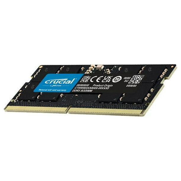 Crucial 8GB 262-Pin DDR5 SO-DIMM DDR5 4800 (PC4 38400) Laptop Crucial 8GB 262-Pin DDR5 SO-DIMM DDR5 4800 (PC4 38400) Laptop