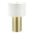 thumbnail image 2 of Varaluz Secret Agent 1-Lt Table Lamp - Painted Gold/White Leather, 2 of 2