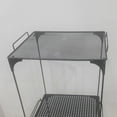 thumbnail image 2 of ColoMX Organizador de estantes de malla plegable, gabinete de baño apilable, estante de almacenamiento debajo del fregadero, estante de almacenamiento para el hogar, cocina y escuela, gimnasio, negro, 2 of 8
