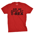 thumbnail image 2 of Mens Ask Me About My Trex T Shirt Funny Cool Dinosaur Flip Graphic Novelty Tees Graphic Tees, 2 of 5