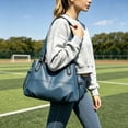 thumbnail image 2 of Sunyuer Vintage Large Capacity Shoulder Crossbody Tote Bags for Women PU Leather Hobo Satchel Y2K Purses Commute Travel Bags, 2 of 7