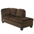 GDF Studio Juliana Contemporary Tufted 4 Seater Chaise Lounge Sectional Sofa with Ottoman
