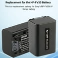 thumbnail image 3 of Watson NP-FV50A Battery – Replacement for Sony NP-FV50 V-Series, 1030mAh, 7.6Wh, Long-Lasting Lithium-Ion Power for Camera & Camcorder, 3 of 8