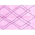 thumbnail image 1 of Ahgly Company Indoor Rectangle Solid Pink Modern Area Rugs, 6' x 9', 1 of 4