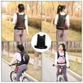 thumbnail image 5 of NFTIGB Bike Backpack Waterproof Folding Ultra Lightweight Nylon Hydration Pack for Outdoor Cycling Hiking Mountain Biking, Black (18.11 in / 46 cm), 5 of 6