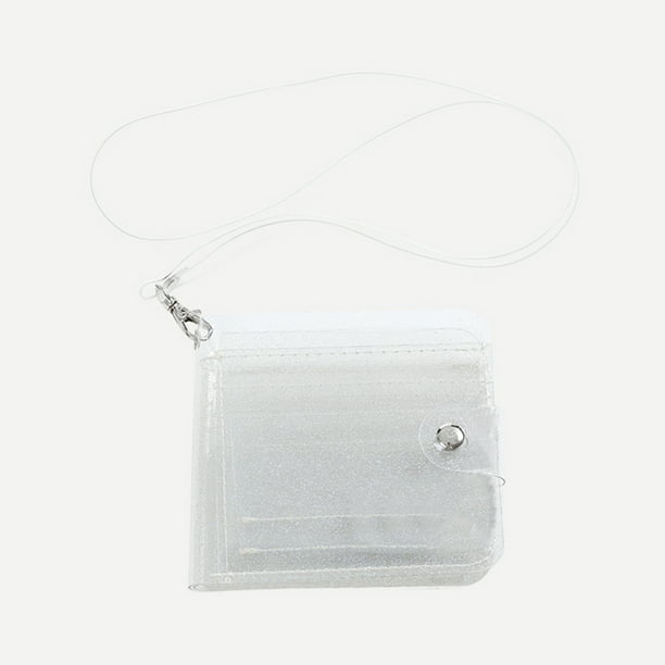 Monedero Billetera Transparente Funda Plastico Tarjeta Cartera De