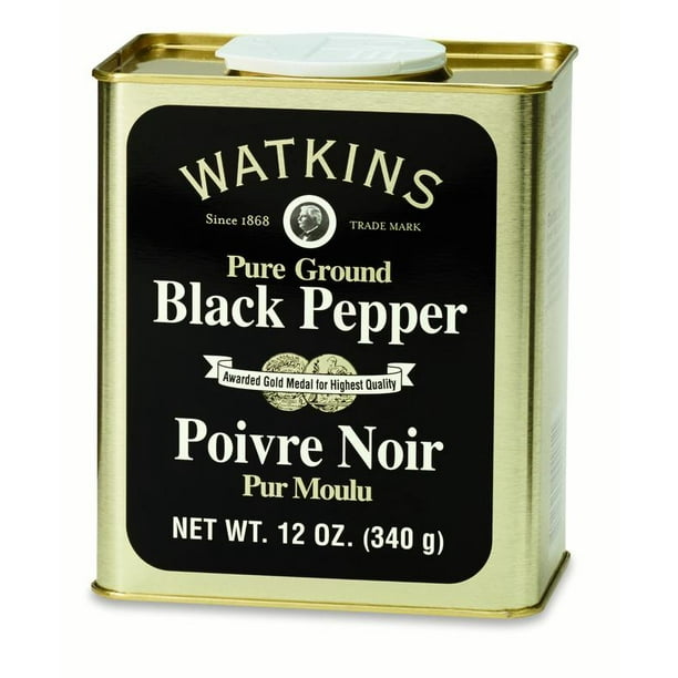 Watkins Gourmet Spice Tin, Pure Ground Black Pepper